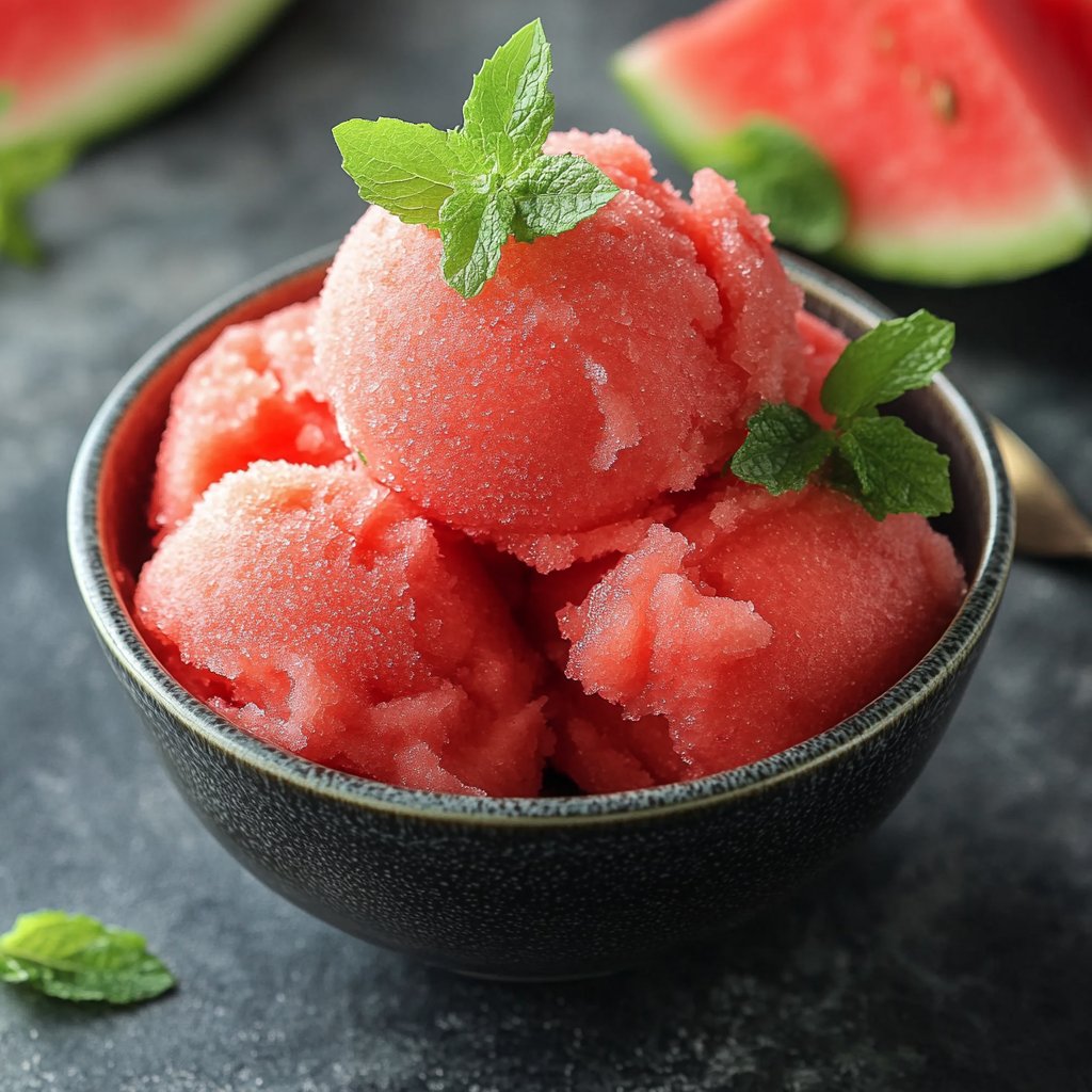 Refreshing Watermelon Sorbet Recipe: Perfect Summer Treat