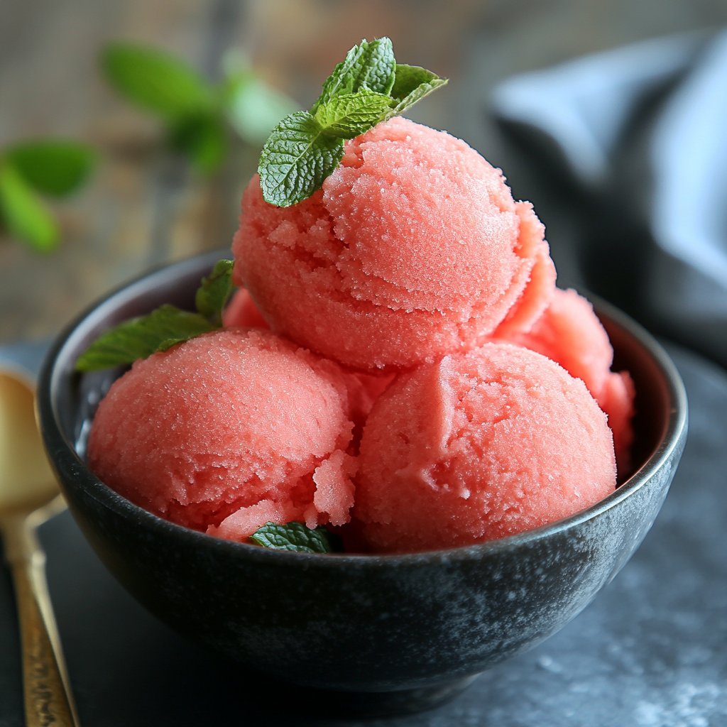 Refreshingly Easy Watermelon Sorbet Recipe for Summer Days