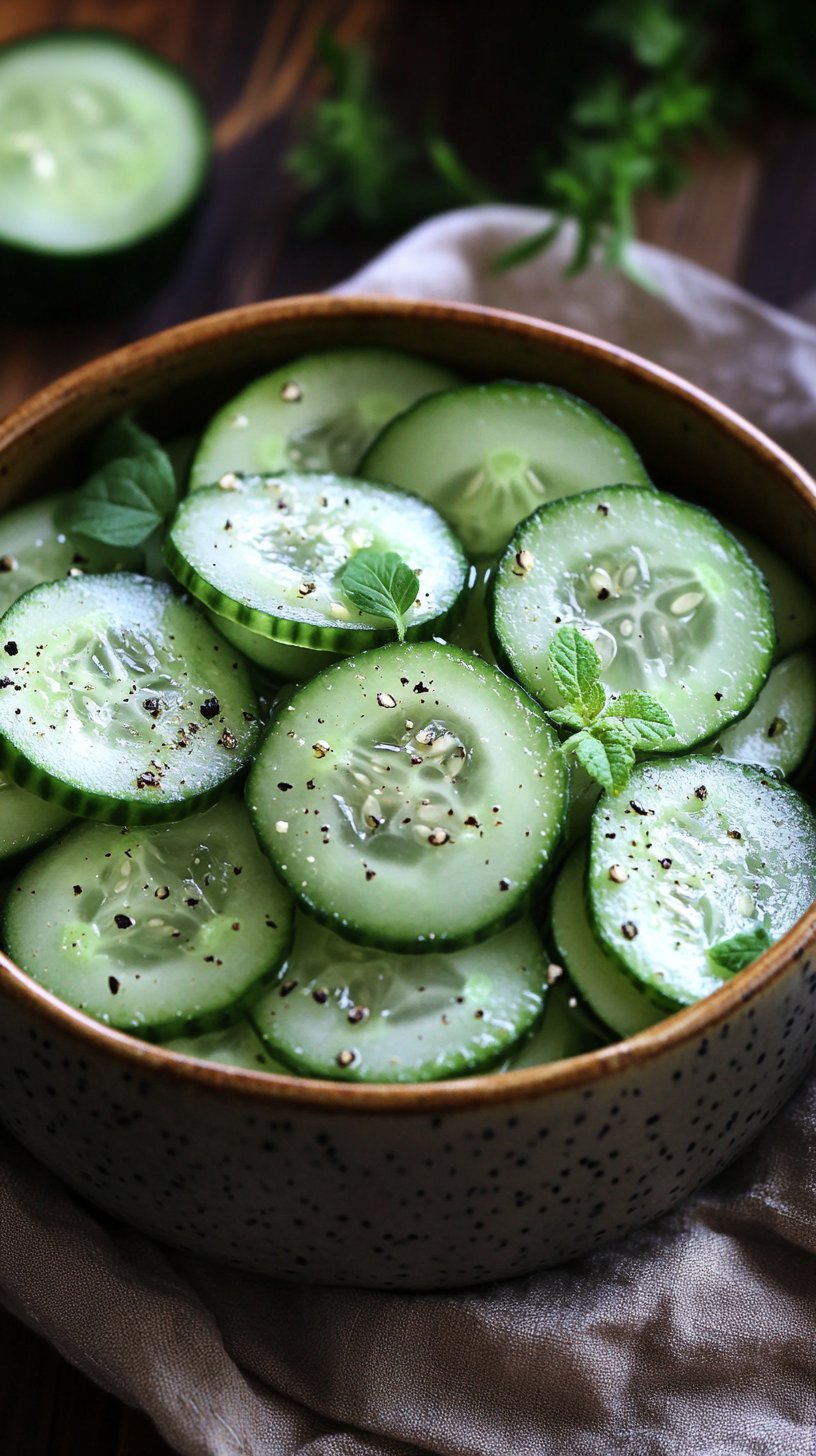 Resep Vegan Creamy Cucumbers Delight Cucumber Recipes