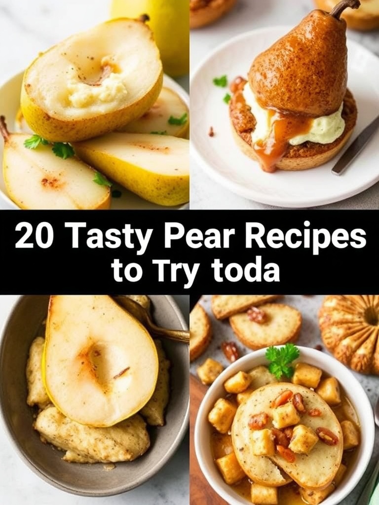 20 Tasty Pear Recipes to Try Today