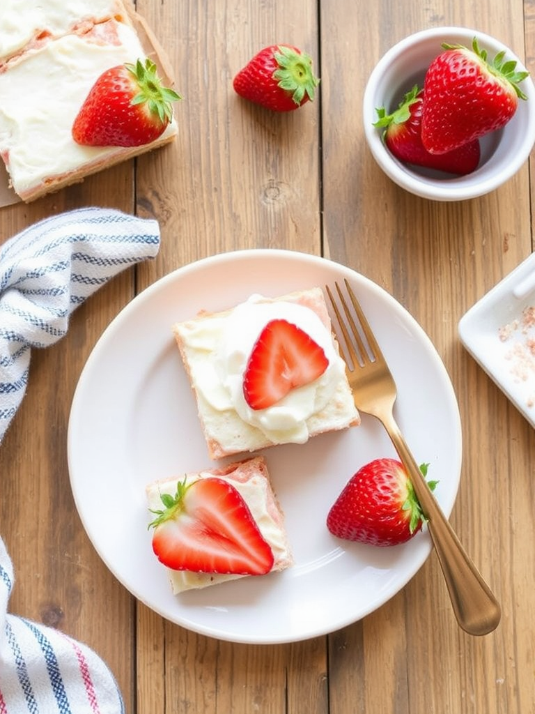 Easy Strawberry Shortcake Bars for Summer