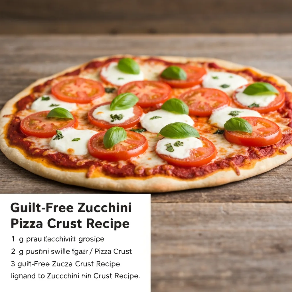 Guilt-Free Zucchini Pizza Crust Recipe