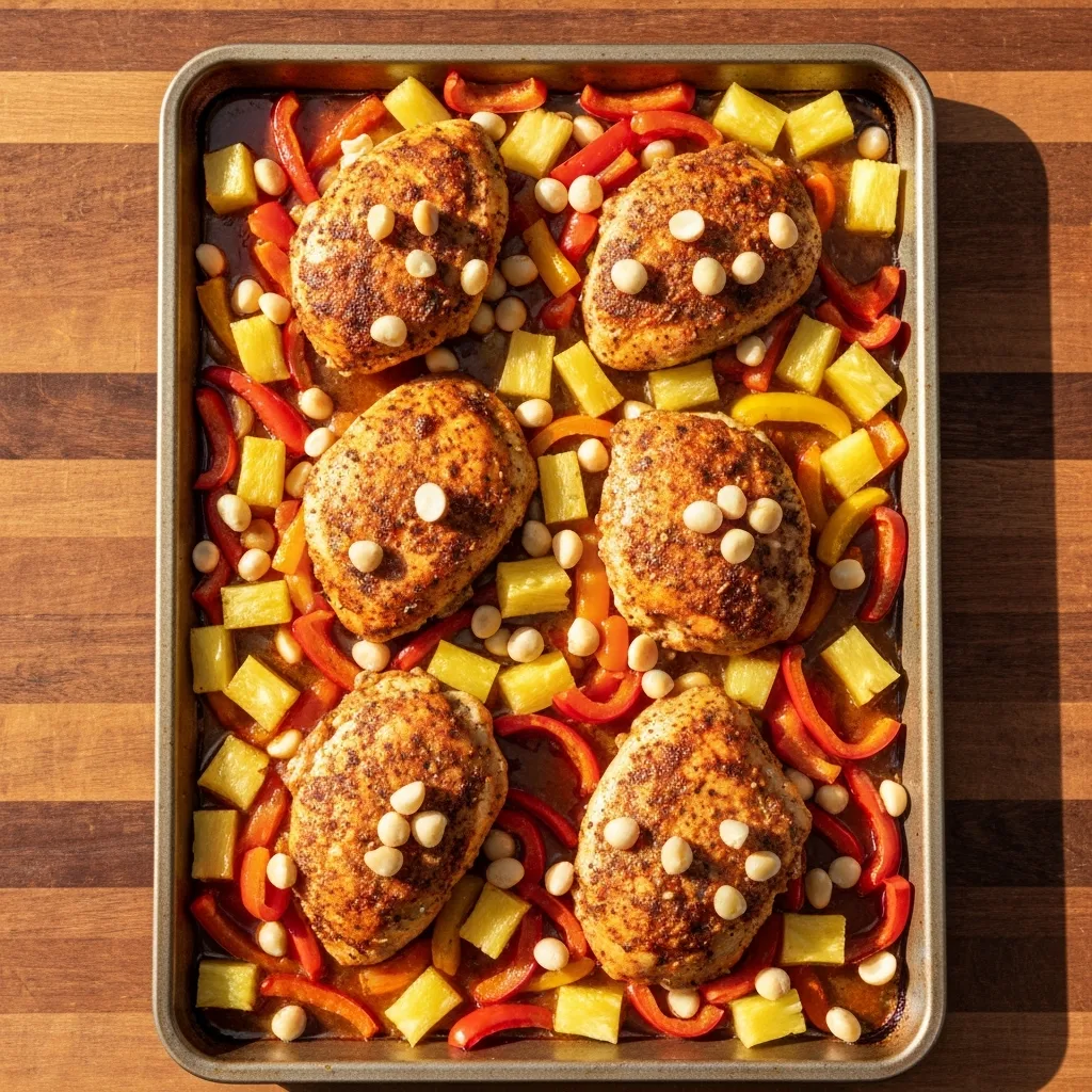 Hawaiian Sheet Pan Chicken Recipe Quick and Flavorful Dinner Idea