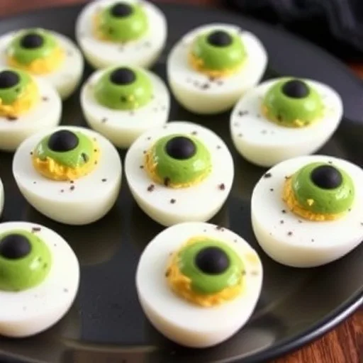 Spooky Eyeball Deviled Eggs Recipe for Halloween
