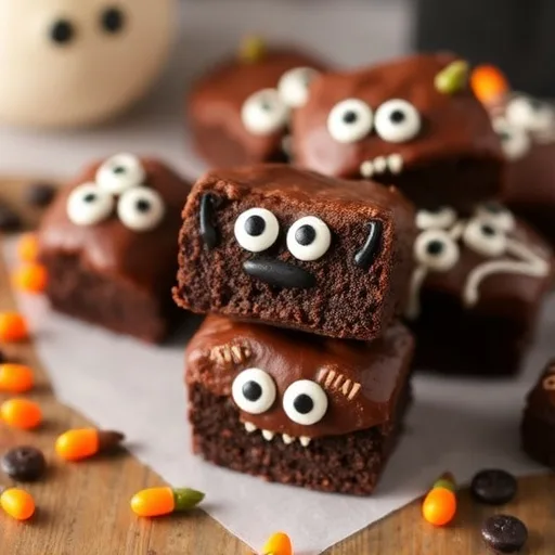 Spooky Halloween Brownie Bites Recipe