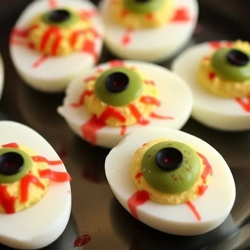 Spooky Halloween Snack Recipe: Creepy Eyeball Deviled Eggs