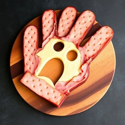 Spooky Hand Ham and Cheese Board Recipe