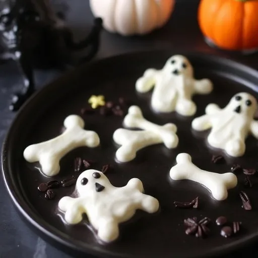 Spooky Meringue Bones and Ghosts Recipe