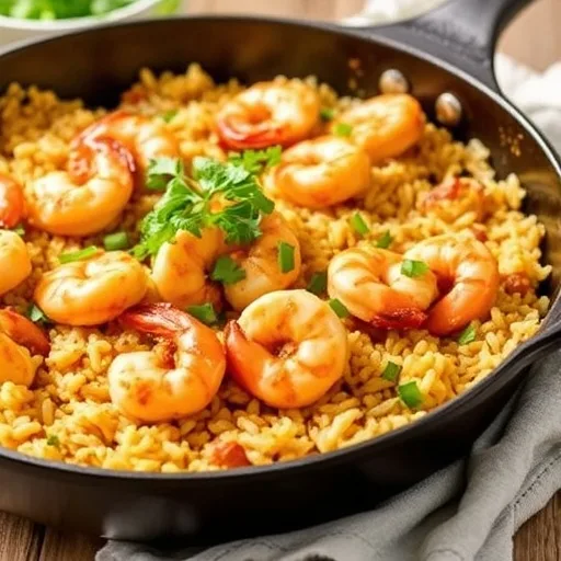 Cajun Shrimp and Rice Skillet