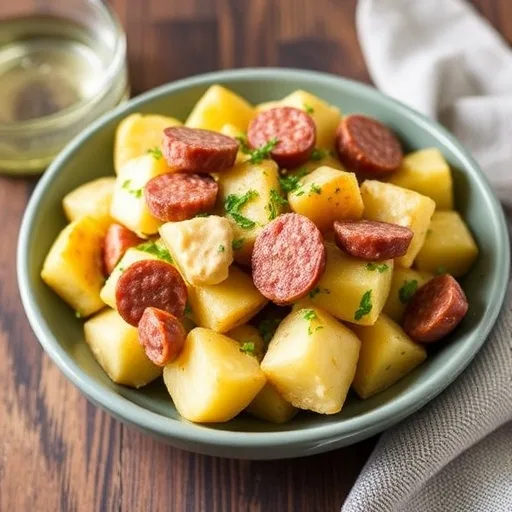 Cheesy Ranch Potatoes and Smoked Sausage Recipe