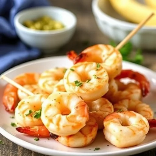 Garlic Butter Shrimp Skewers