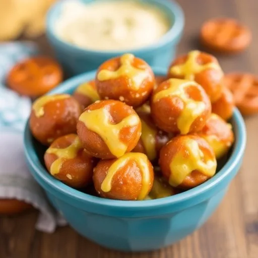 Warm Cheddar Pretzel Bites
