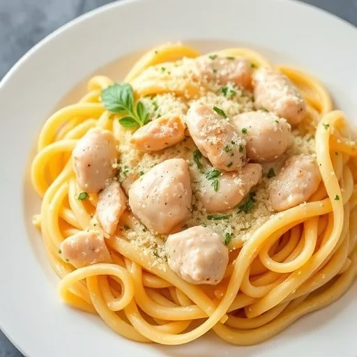 Easy Parmesan Garlic Chicken Pasta Recipe