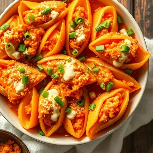 Irresistible Creamy Buffalo Chicken Stuffed Shells   A Quick &amp; Easy Dinner Delight!