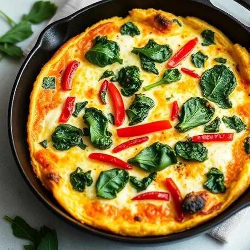 Oven-Baked Frittata with Spinach and Cheese Recipe
