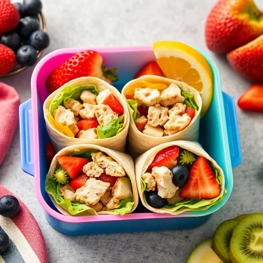 Teen Lunchbox Chicken Wraps Recipe