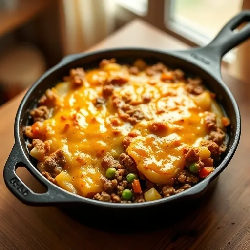 Hearty Ground Beef Casserole with Potatoes &amp; Veggies