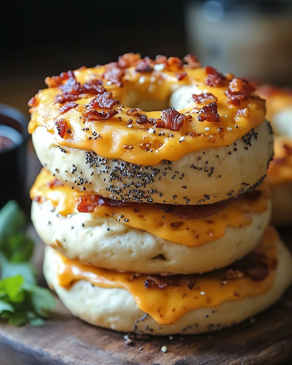 Creamy Bacon Cheddar Bagels: Ultimate Breakfast Treat
