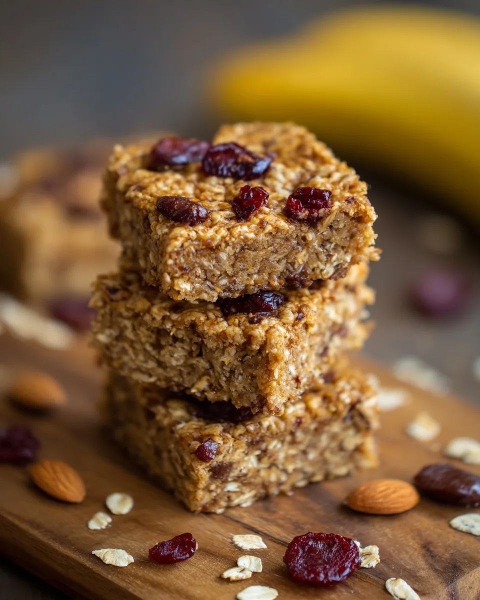 Healthy Banana Oatmeal Bars Recipe: Easy Snack