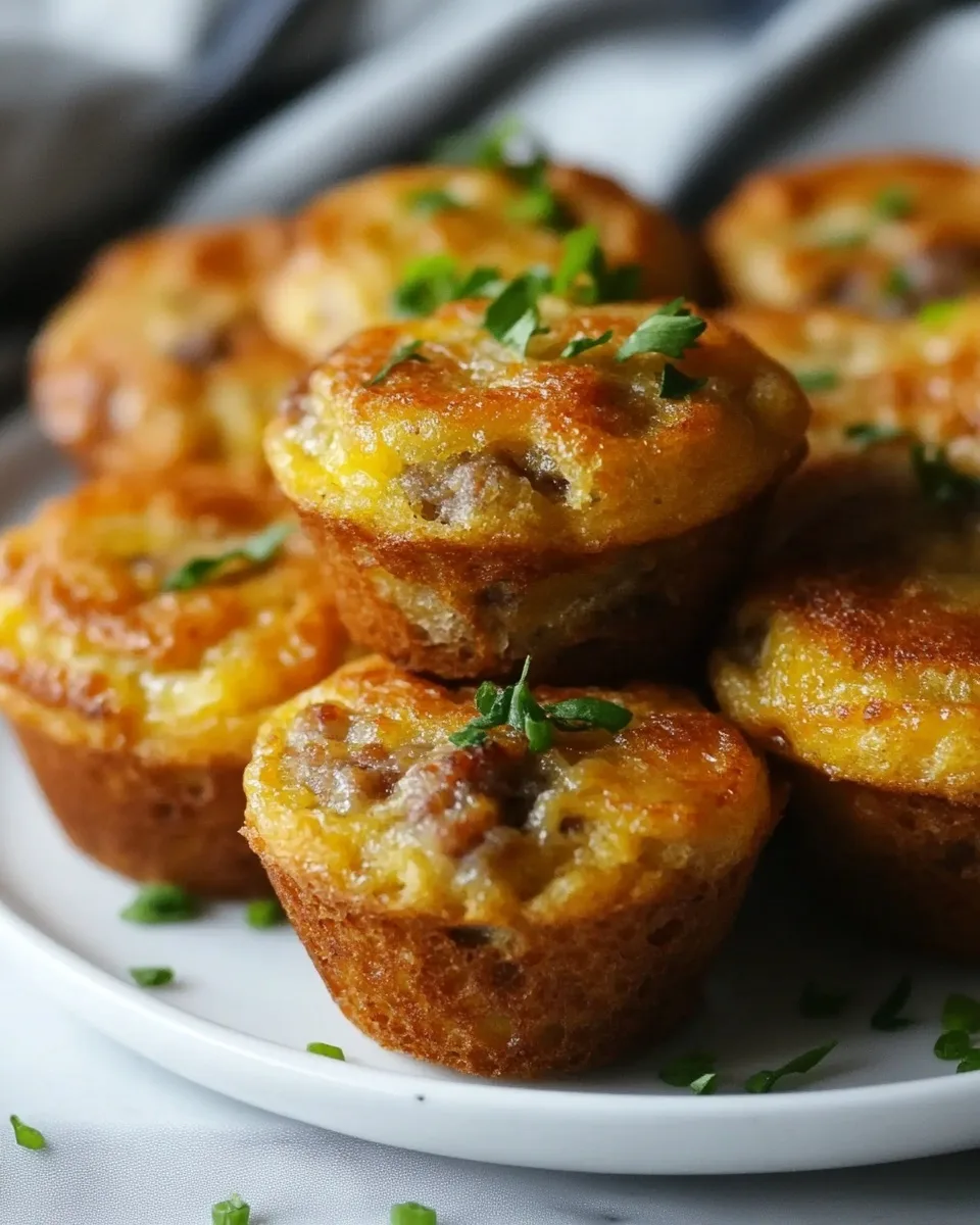 High-Protein Pancake Sausage Mini Muffins Recipe