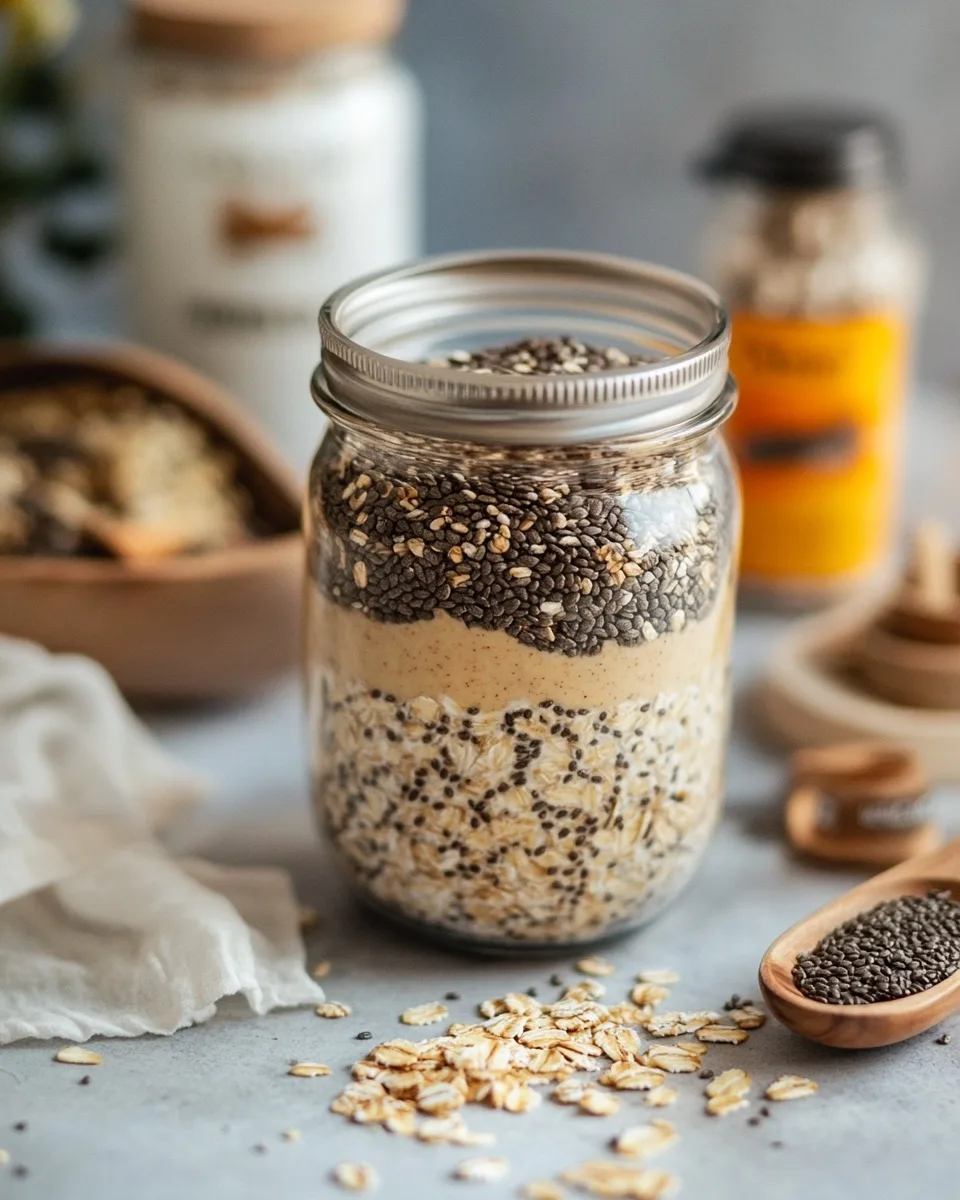 Plant-Based Cinnamon Swirl Overnight Oats Delight