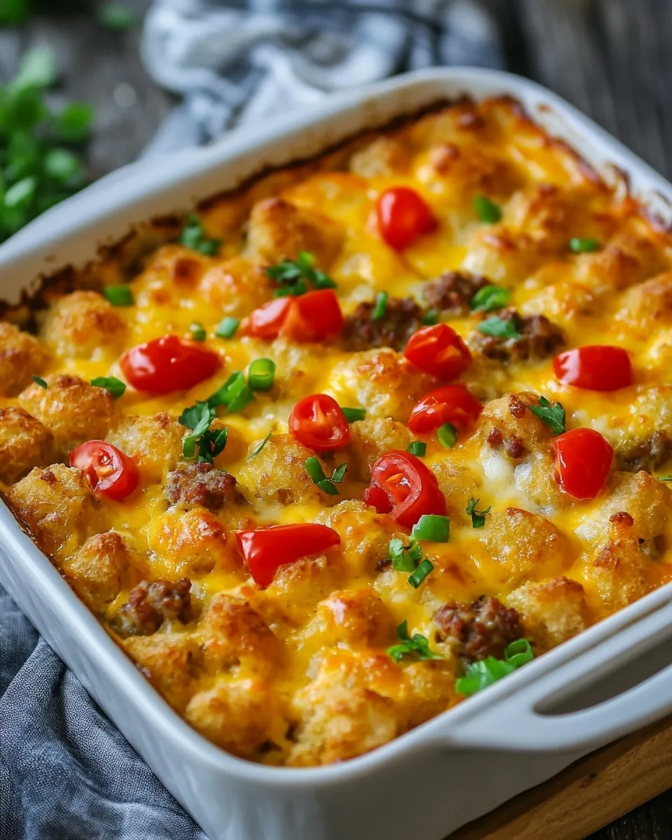 Tater Tot Sausage Breakfast Casserole: Easy Recipe