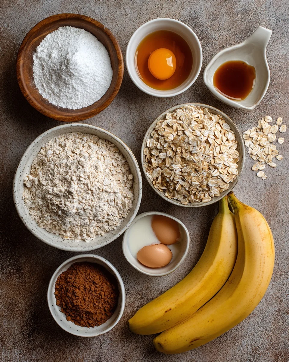 Ingrediant Of Healthy Recipes,Breakfast Ideas,Baking,Meal Prep,Gluten-Free Baking,Snack Recipes,Oatmeal Recipes,Banana Recipes