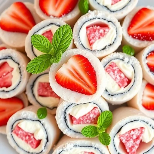 Strawberry Shortcake Sushi Rolls: Creative Dessert