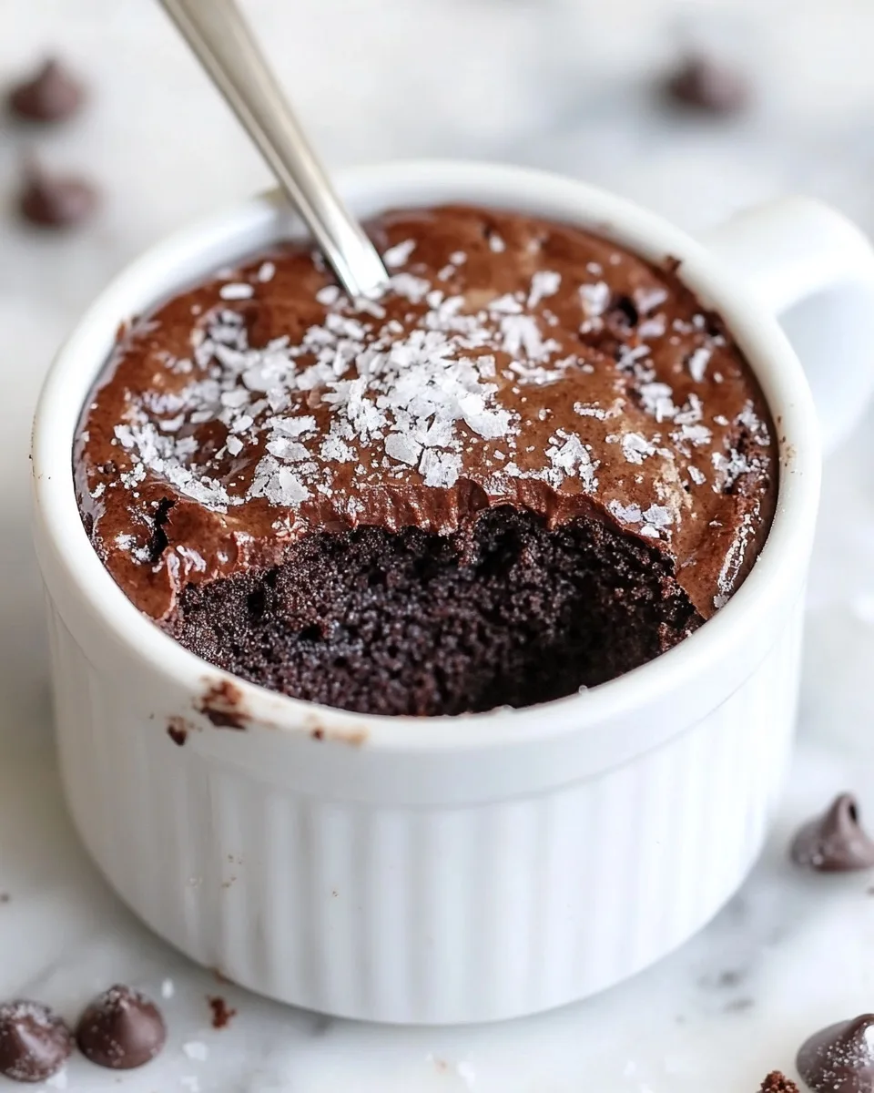 5-Minute Microwave Brownie Mug Cake Recipe | AnnikaEats