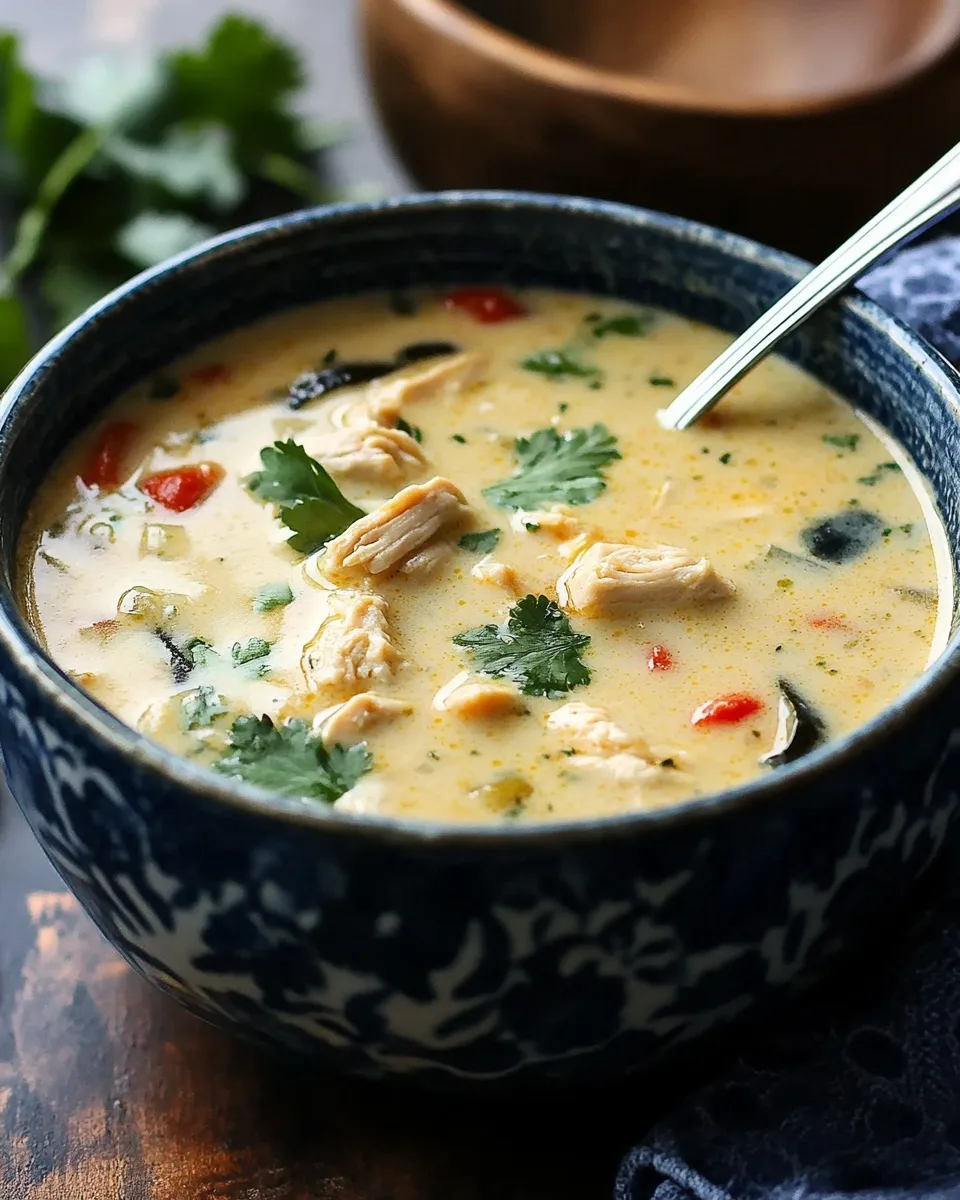 Creamy Chicken Poblano Soup Recipe: Cozy, Easy &amp; Flavorful