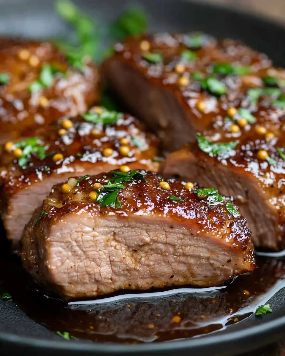 Glazed Maple Mustard Pork: Sweet, Savory, and Melt-in-Your-Mouth Perfection