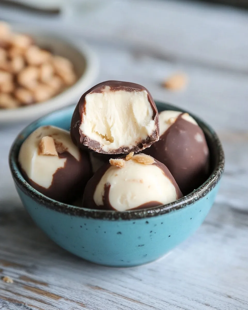 Healthy Frozen Peanut Butter Yogurt Bites: Easy Greek Yogurt Dessert Recipe