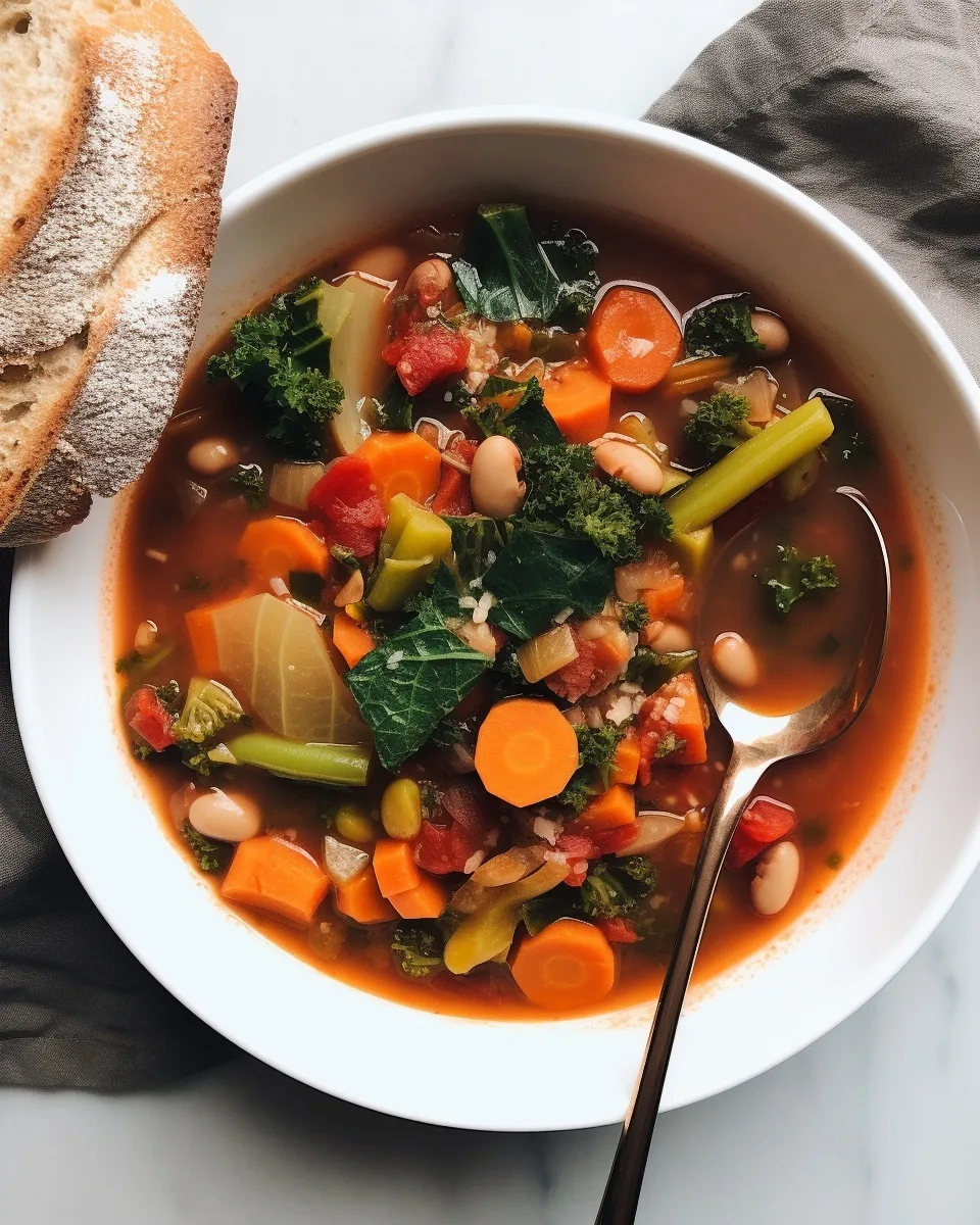 Hearty Mediterranean Vegetable Soup Recipe | Healthy &amp; Flavorful Dinner