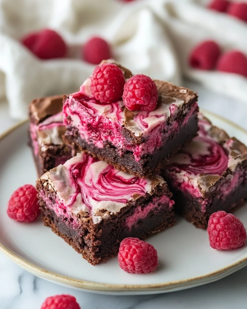 Raspberry Swirl Brownies Recipe