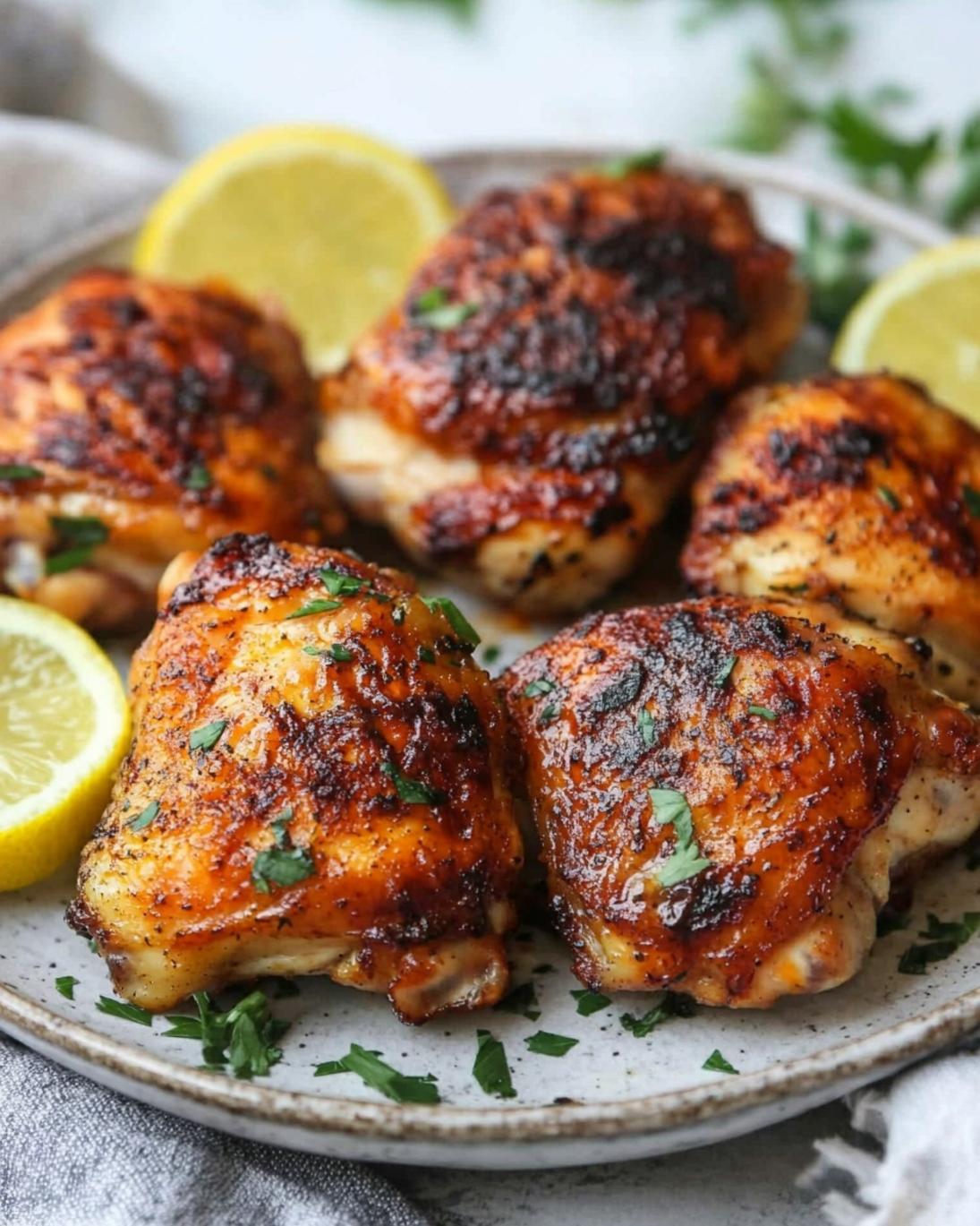 30 Min Oven Baked Boneless Skinless Chicken Thighs 1