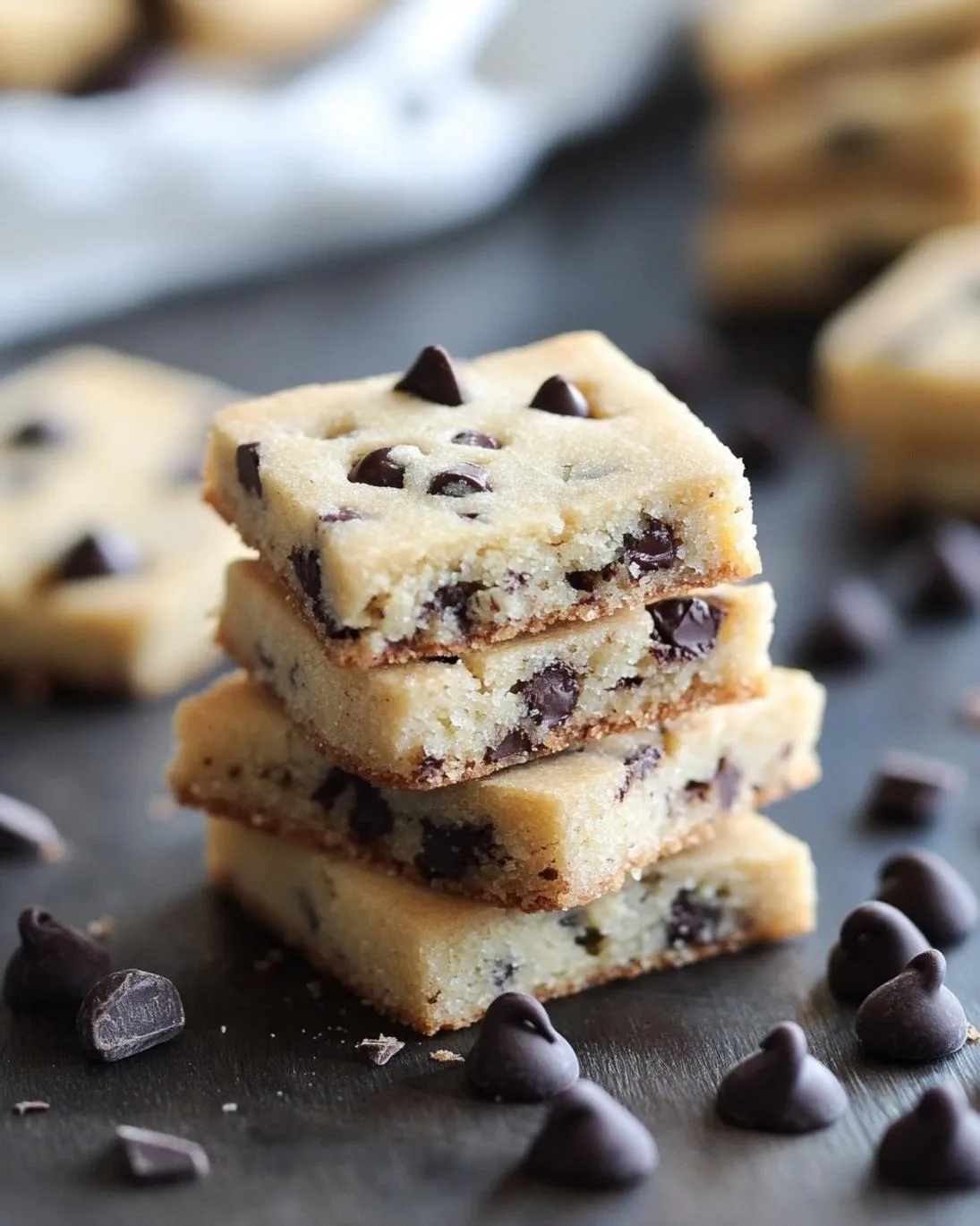 Buttery Melt-In-Your-Mouth Chocolate Chip Shortbread Cookies
