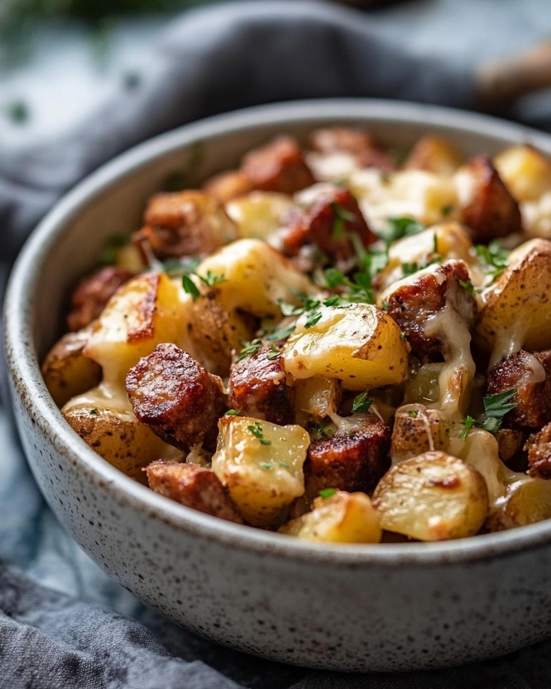 Cheesy Ranch Potatoes with Savory Smoked Sausage 1