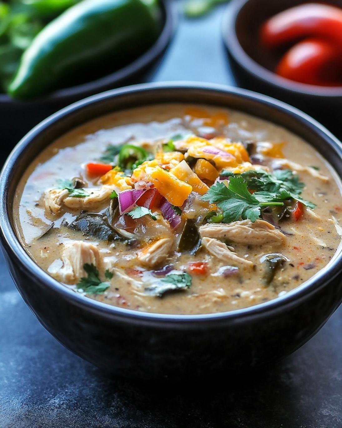 Chicken Poblano Soup Creamy Cozy Flavor Packed Recipe 1