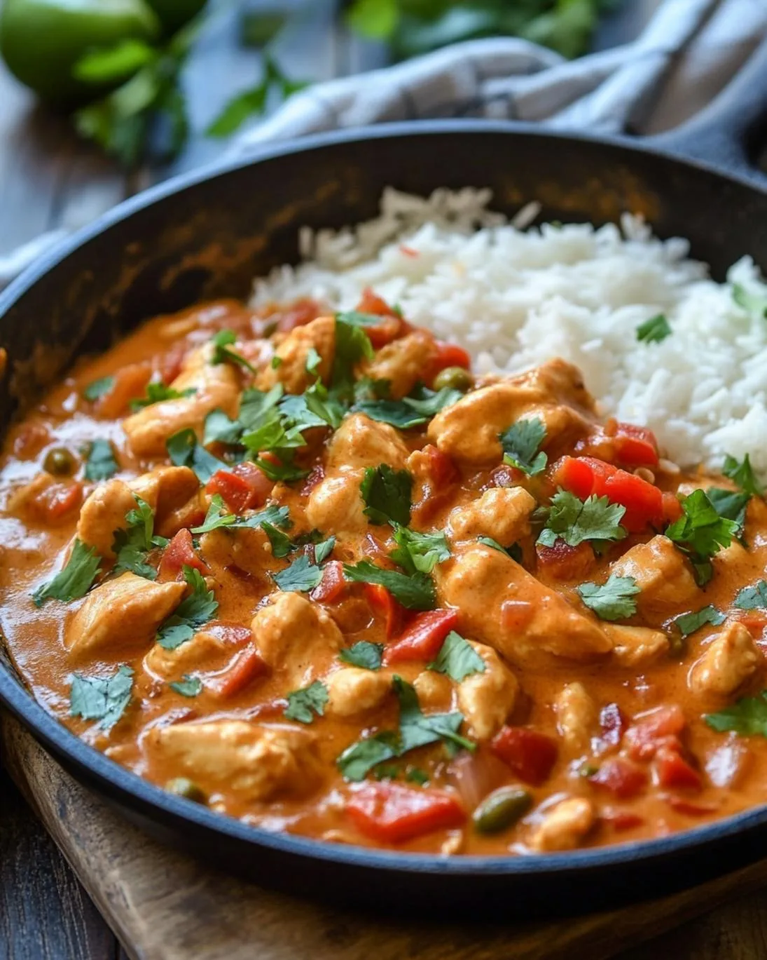 Copycat Texas Roadhouse Butter Chicken Skillet Dinner