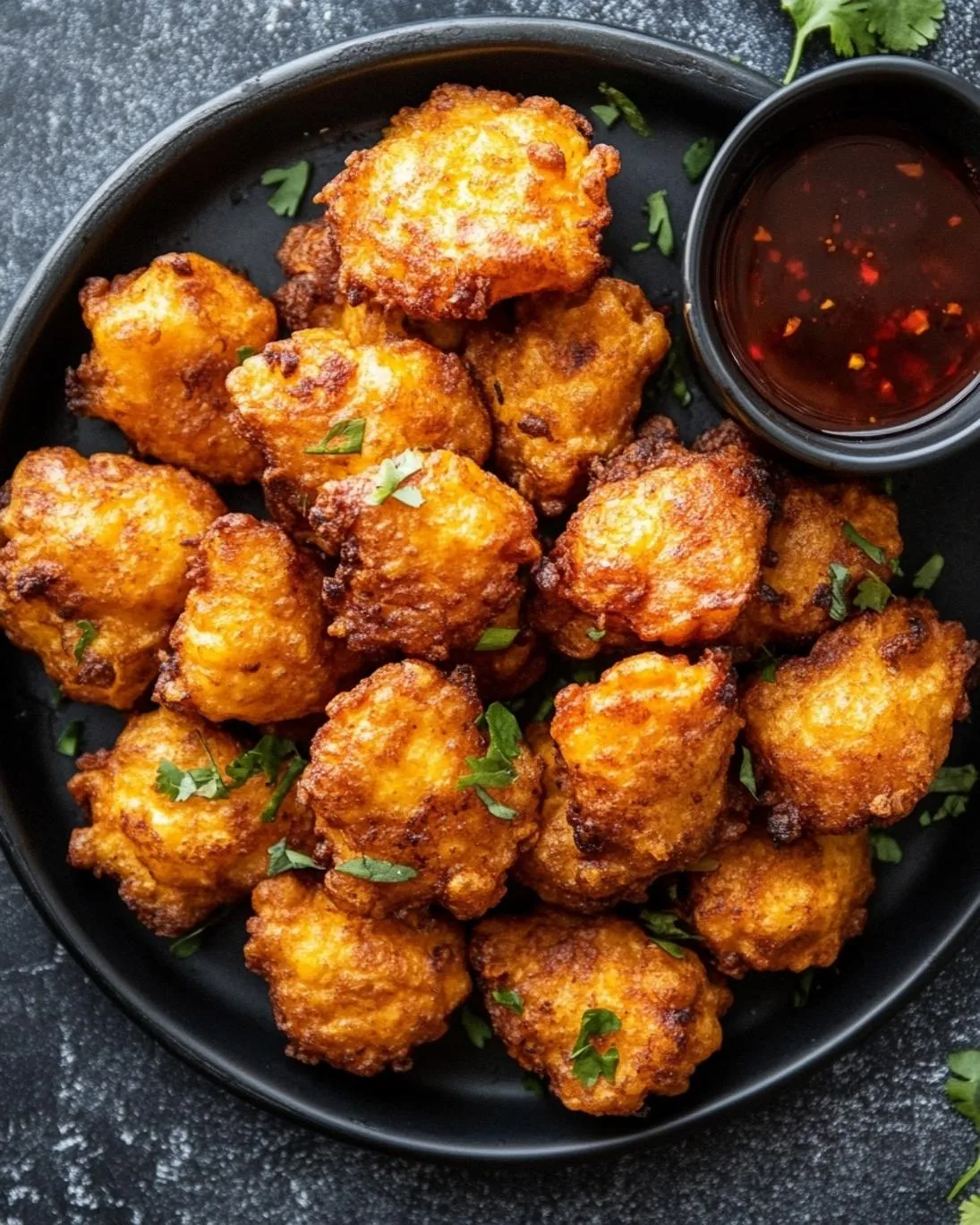 Crispy Air Fryer Peach Fritters