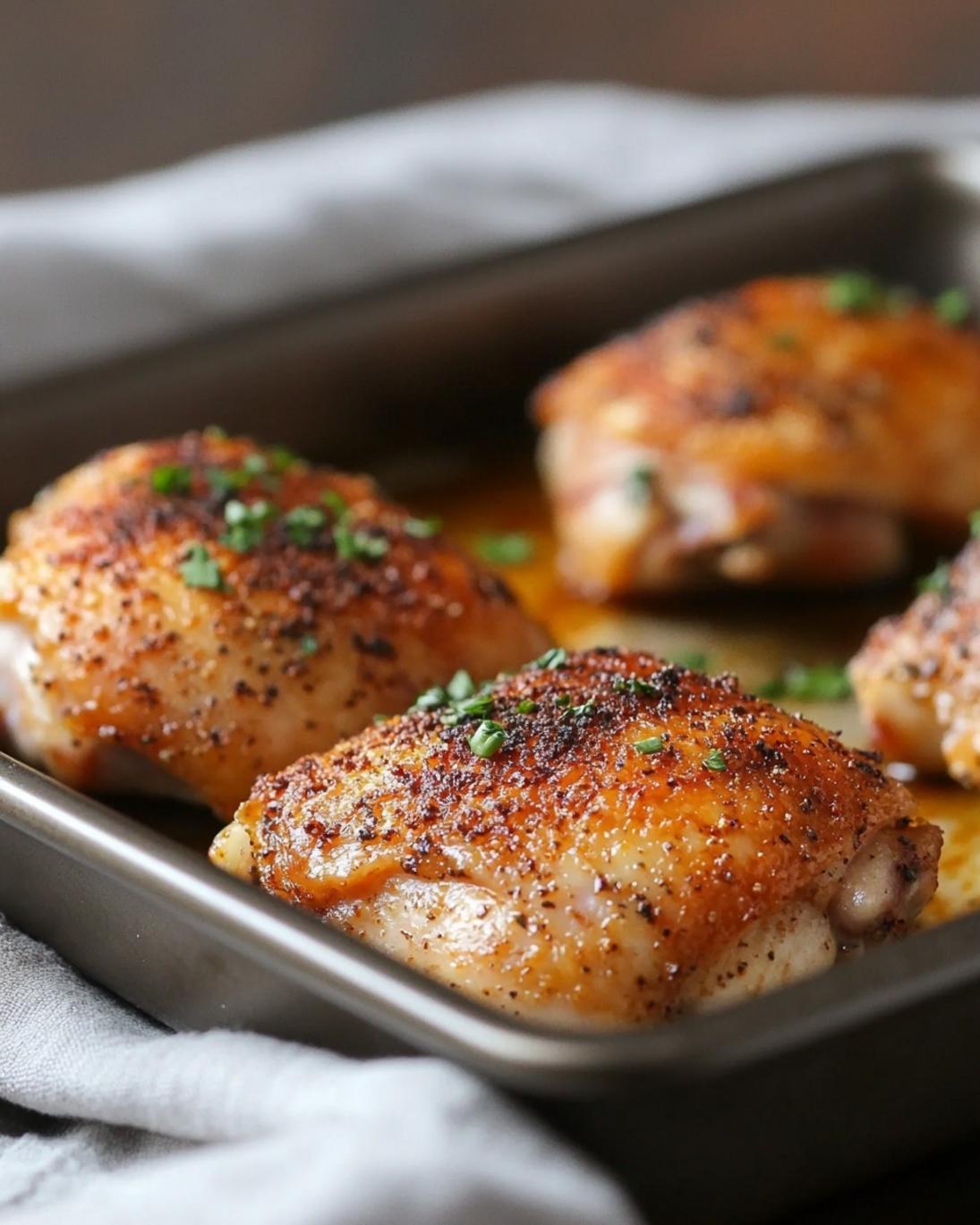 Crispy Juicy Oven Baked Chicken Thighs That Will Blow Your Mind 1