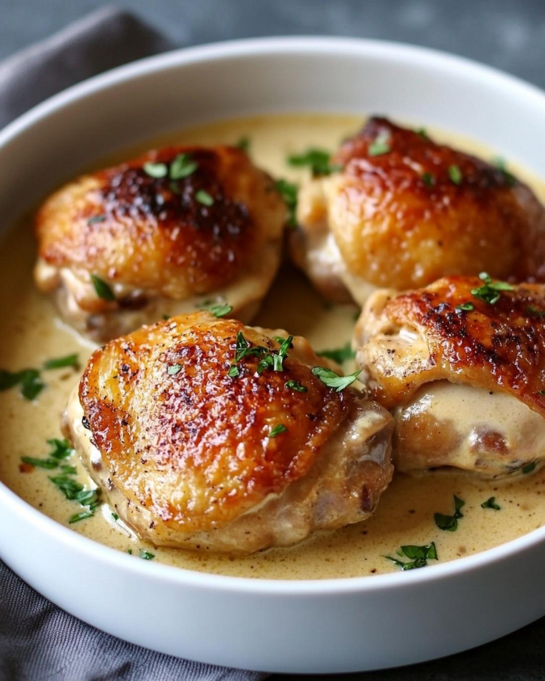Decadent Creamy Baked Chicken Thighs You Need Right Now 1