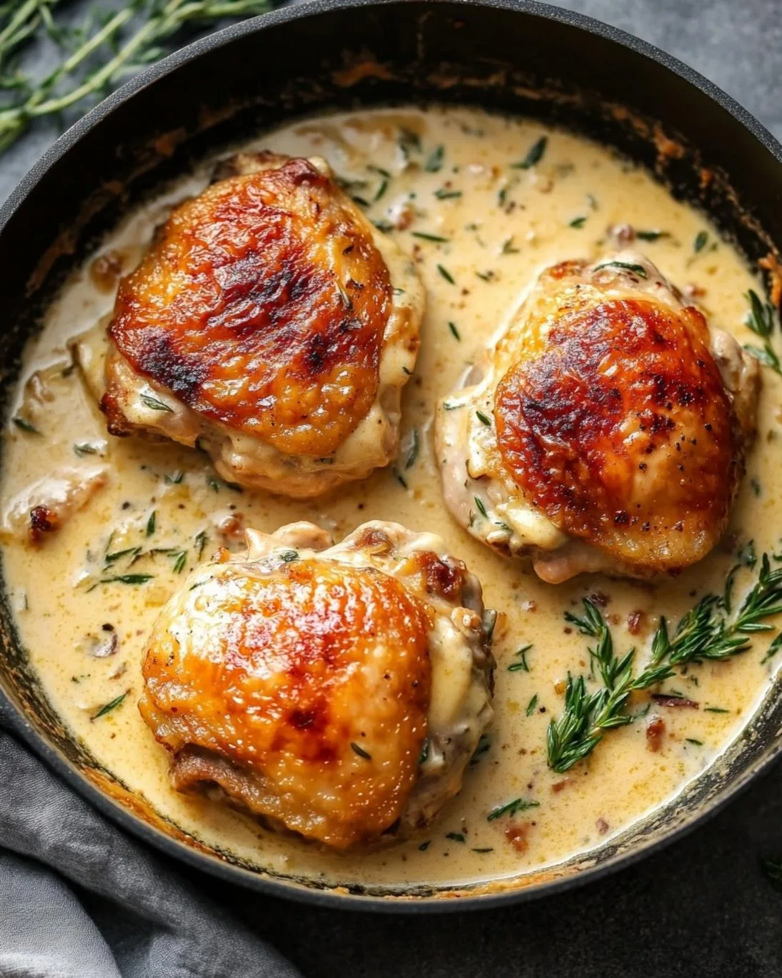 Decadent Creamy Baked Chicken Thighs You Need Right Now