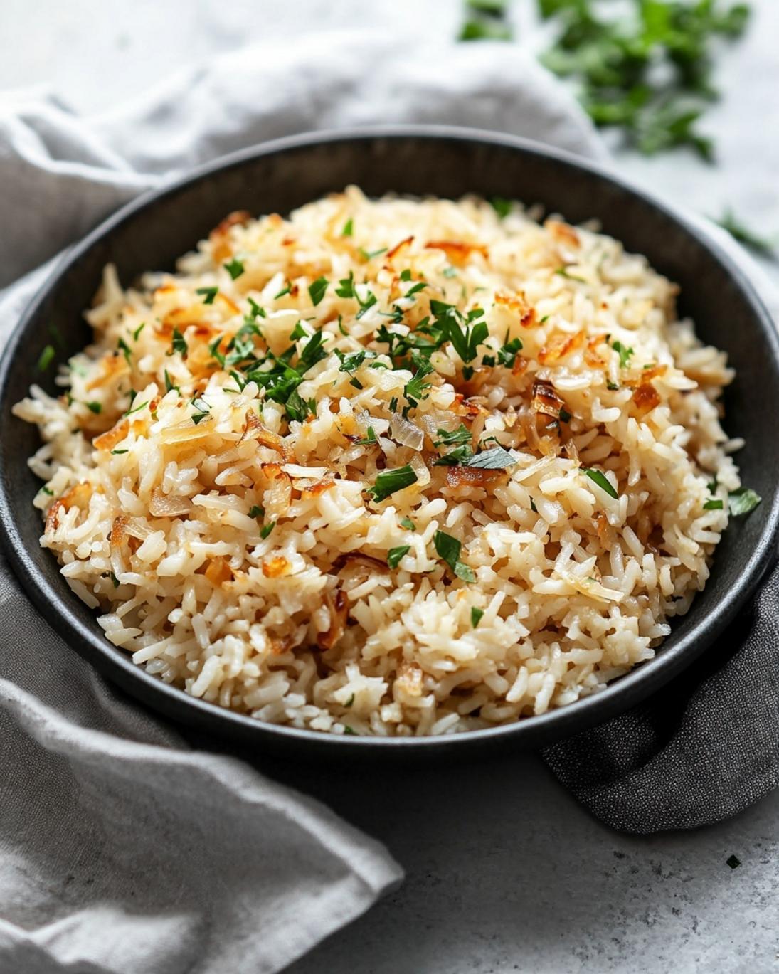 French Onion Butter Rice Rich Savory Easy Side Dish 1
