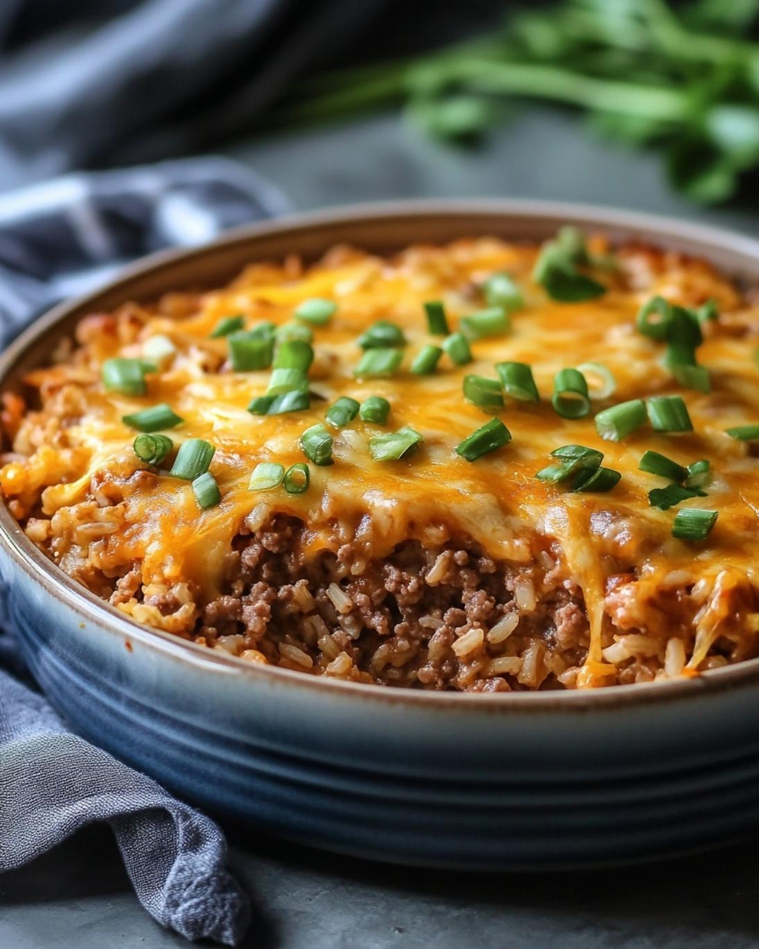 Hearty Cheesy Ground Beef and Rice Casserole Thats Family Approved 1