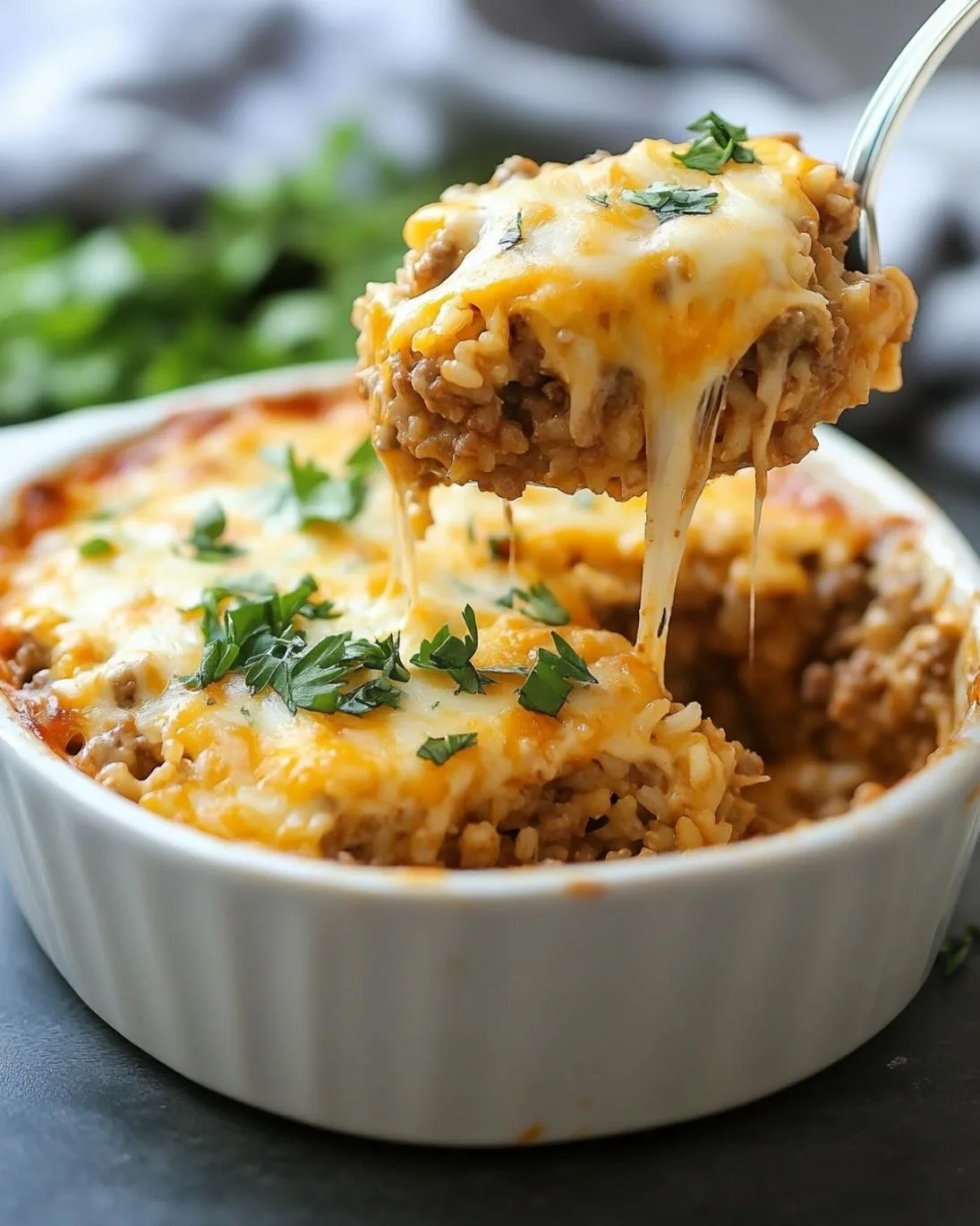 Hearty Cheesy Ground Beef and Rice Casserole That’s Family-Approved
