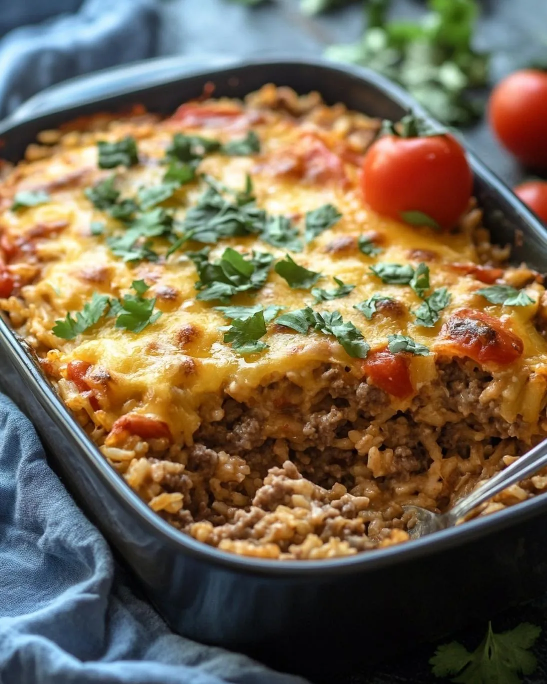 Hearty Cheesy Hamburger Rice Casserole – Ultimate Comfort Food In One Dish