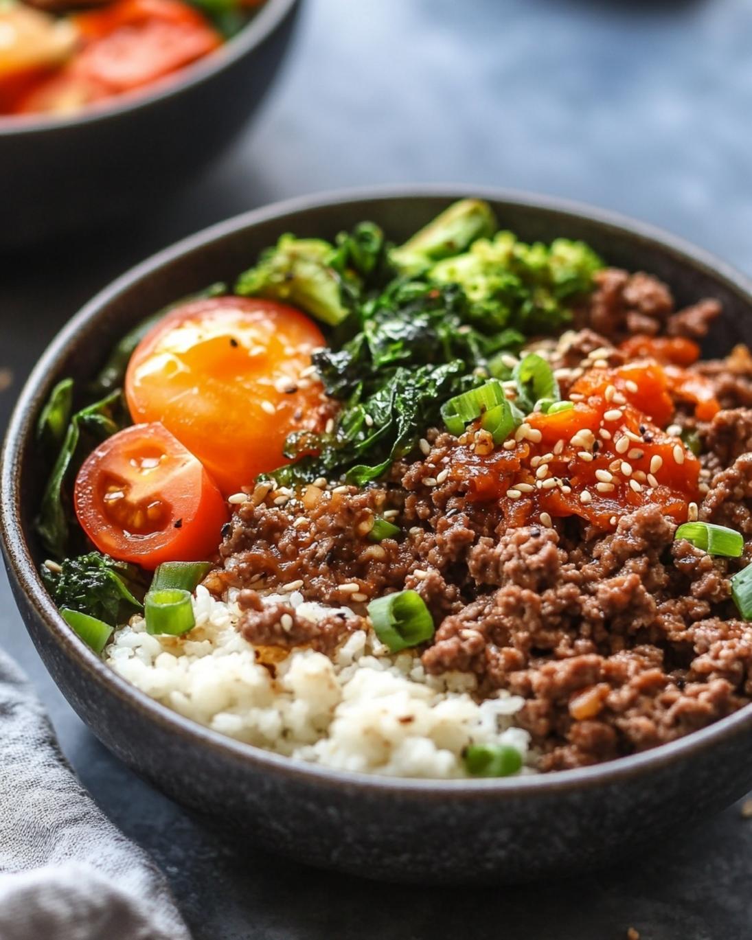 Irresistible 30 Minute Korean Ground Beef Bowls 1