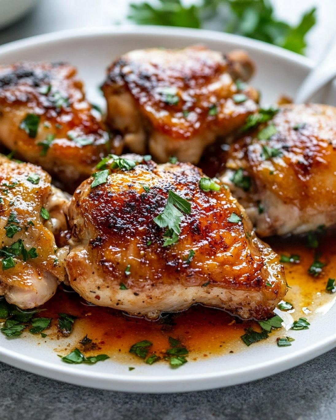 Juicy 30 Minute Oven Baked Chicken Thighs with Crispy Edges 1