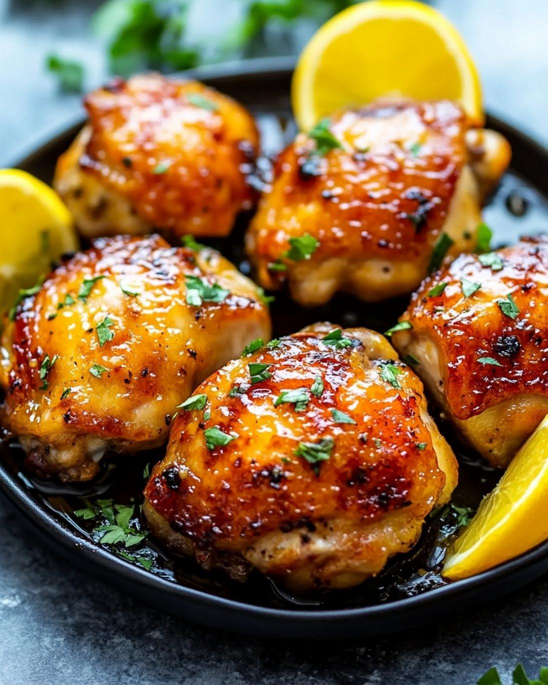 Sticky Honey Garlic Baked Chicken Thighs That Melt in Your Mouth 1